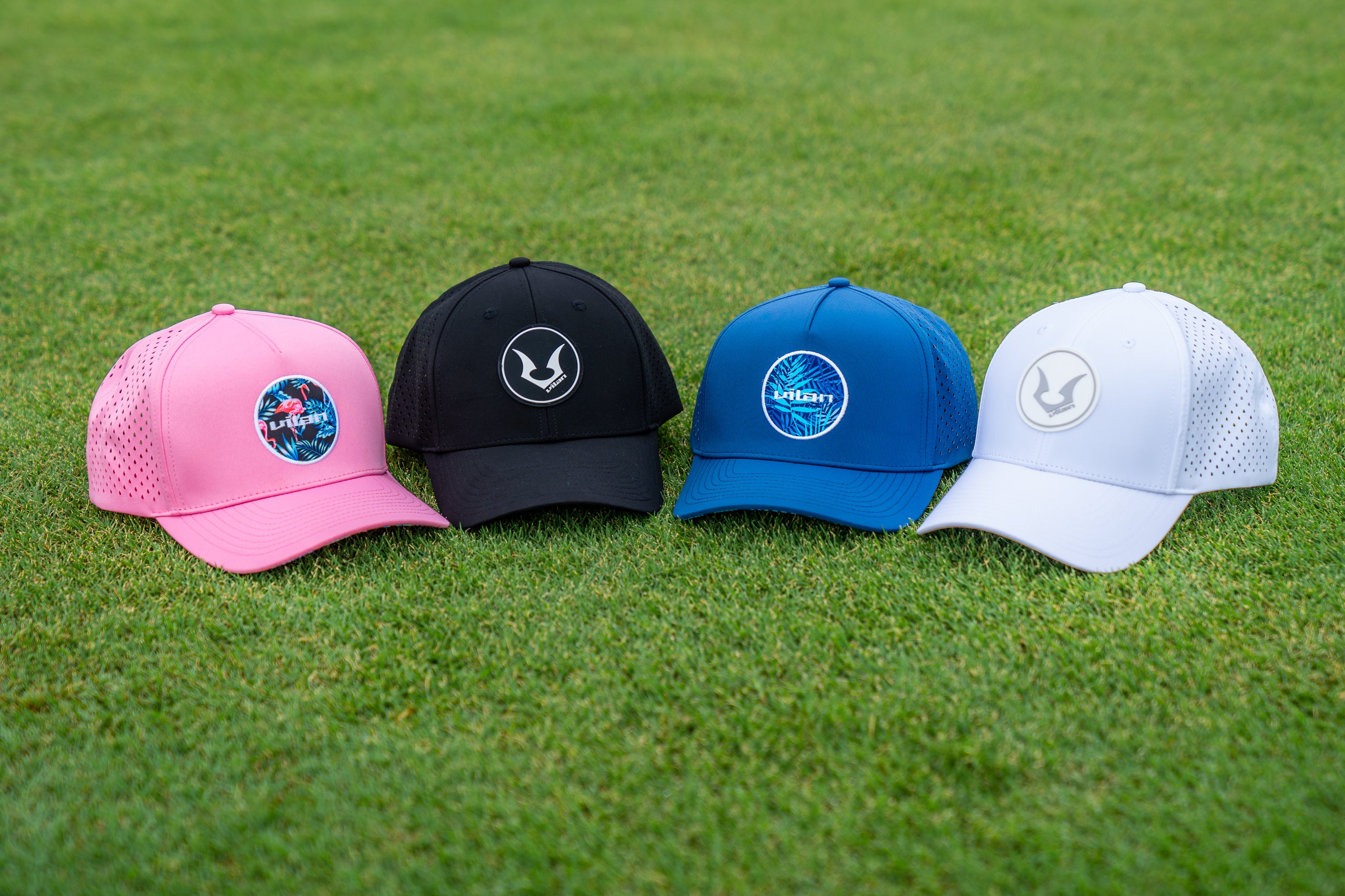 Moisture wicking golf store hats